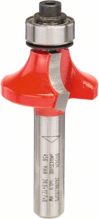 Produktbild Bosch Professional Zubehör Abrundfräser Expert for Wood, 8 mm, D 28,6 mm, R1 8 mm, L 12,7 mm, G 55 mm