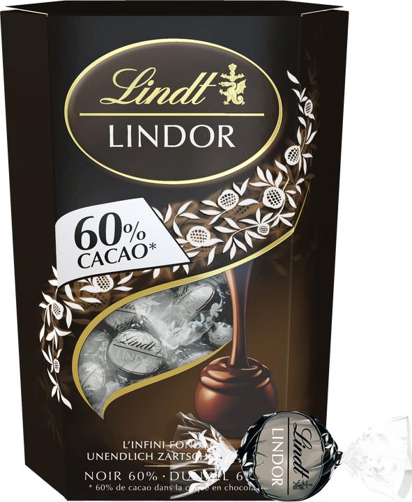 Actual product image Lindt Lindor dark 60% cocoa (200 g)