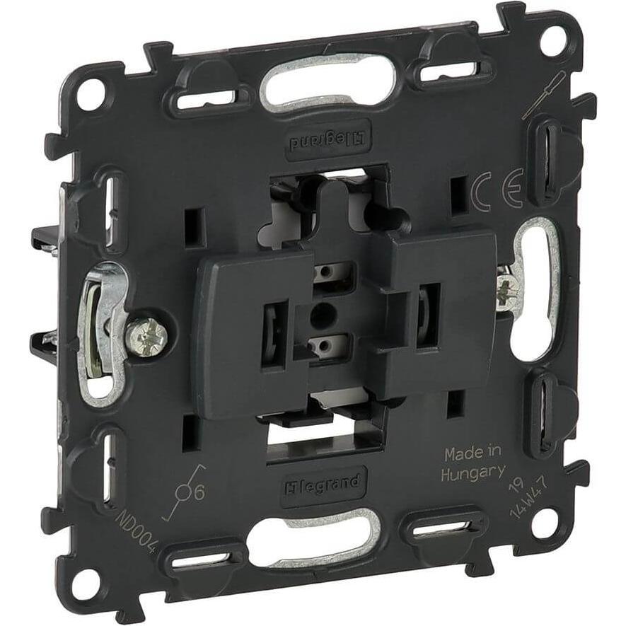 Legrand Einsatz IN’MATIC Wechselschalter N-Klemme, Taster + Schalter, Grau
