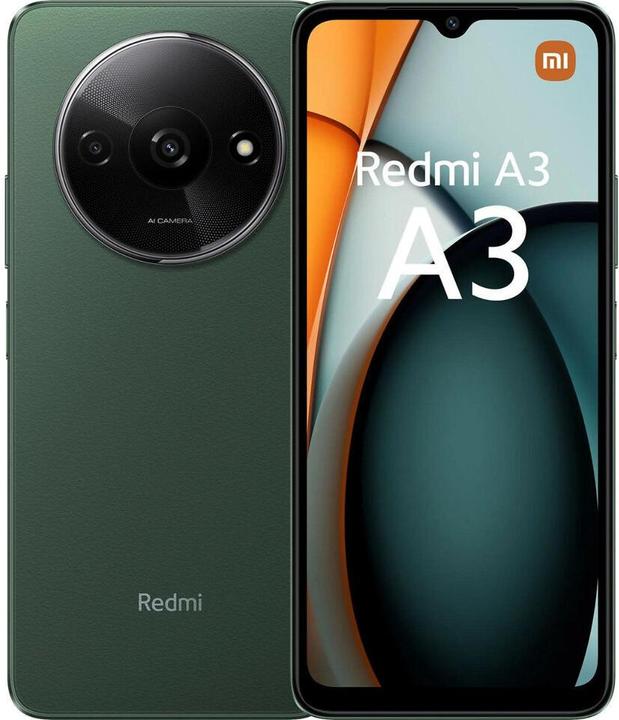 Image du produit Xiaomi Redmi A3 (128 Go, Forest Green, 6.71", Double SIM, 4G)