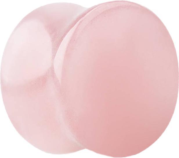 Image du produit Star Piercing Flared Plug en pierre de quartz rose (sans laiton, Minéral)