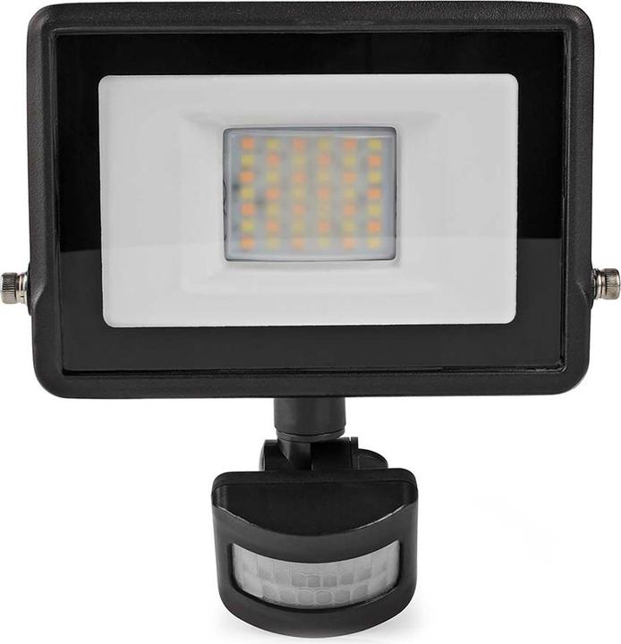 Nedis Projecteur SmartLife - Détecteur de mouvement, 1500 lm, WLAN, 20 W, variateur Blanc, 3000 (1500 lm, IP44)