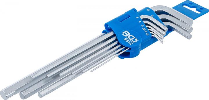 Actual product image BGS Special L-Type Wrench Set internal Hexagon 1.5 - 10 mm 9 pcs.