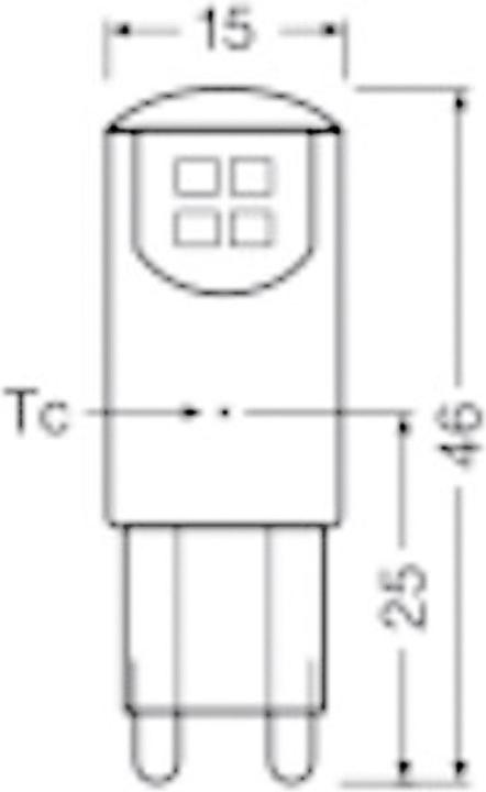 Actual product image Osram Led Pin (G9, 1.90 W, 200 lm, 2 x, F)