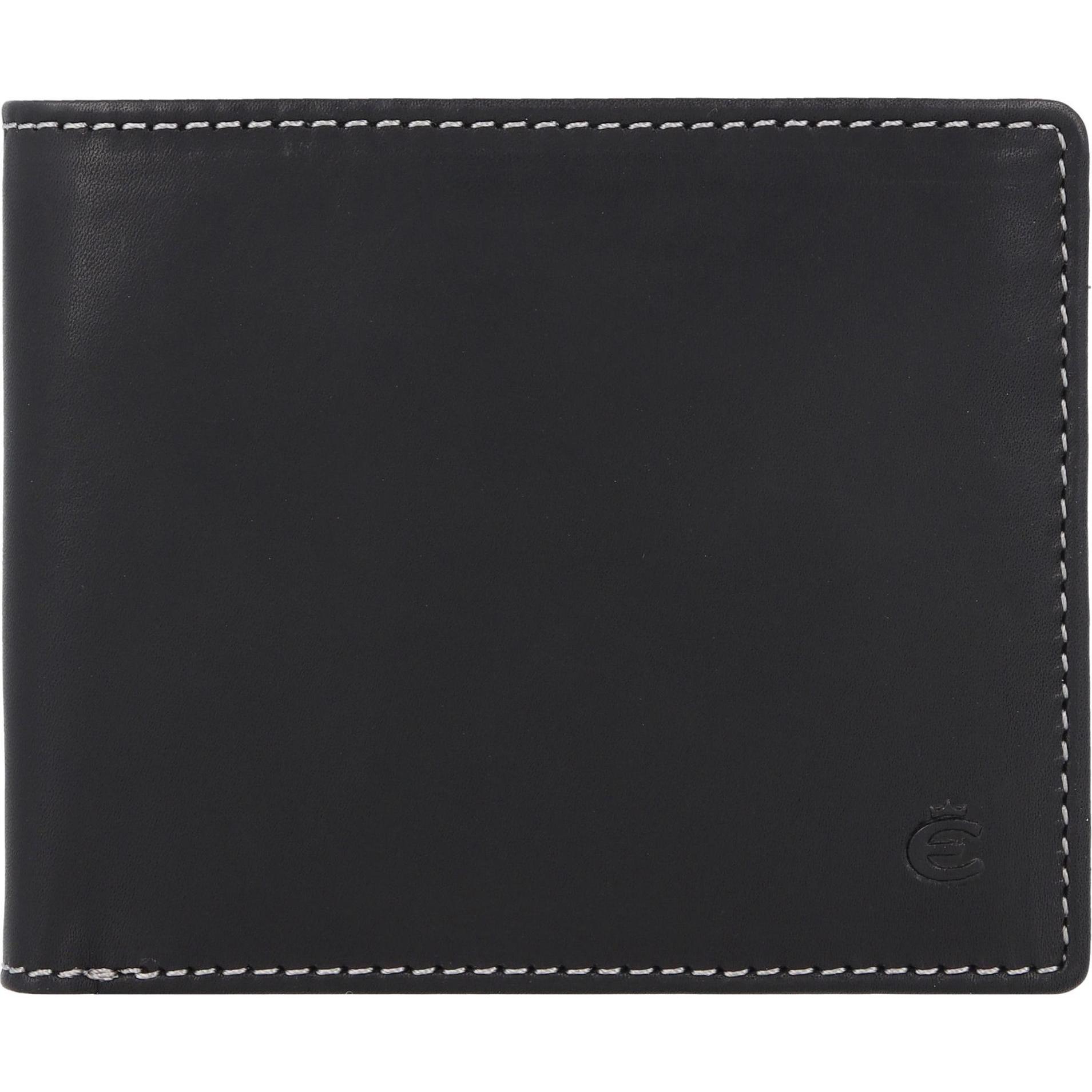 Esquire, Herren, Portemonnaie, Dallas Geldbörse Leder 10 cm, Schwarz