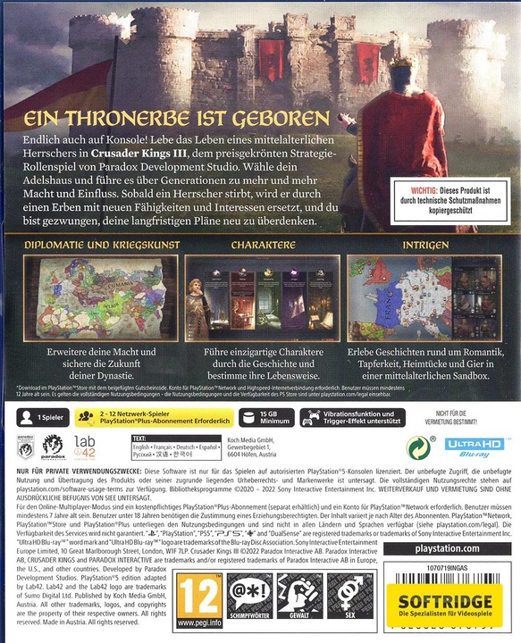 Actual product image Paradox Interactive Crusader Kings III Day One Edition (PS5, DE)
