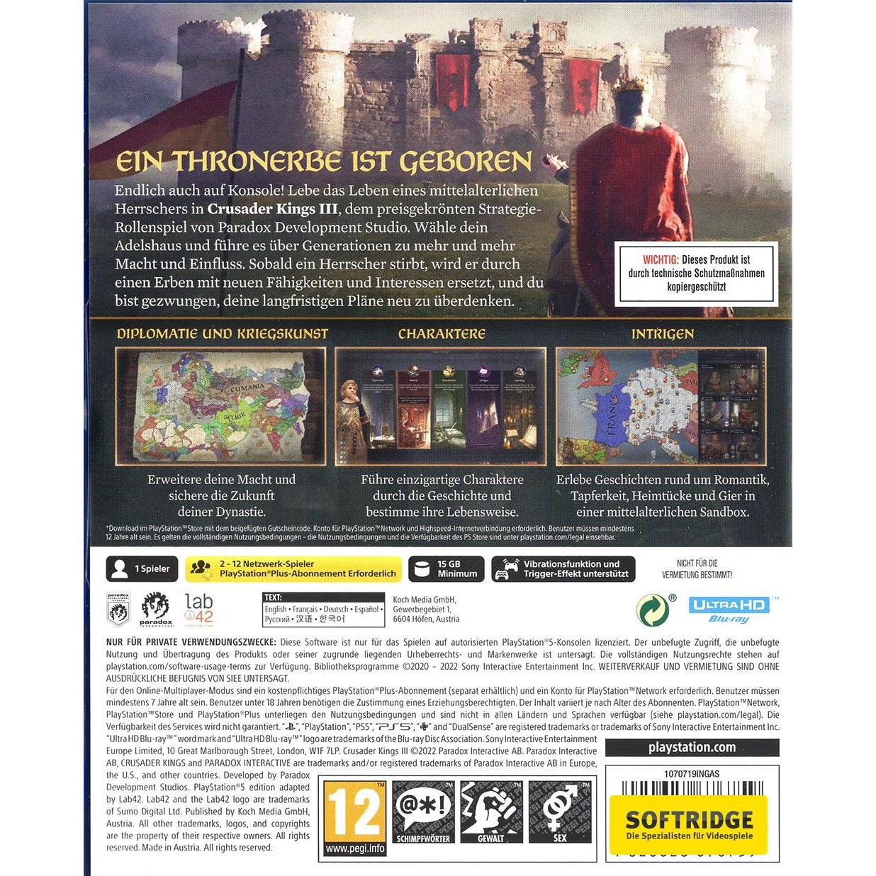 Thumbnail - Paradox Interactive, Crusader Kings III Day One Edition