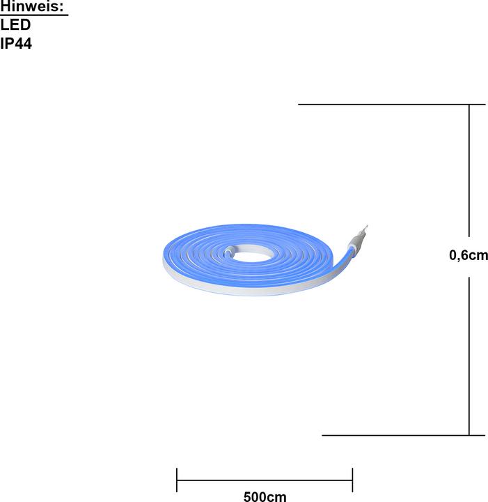 Actual product image Star Trading Rope Light Flat Neon (5 m)