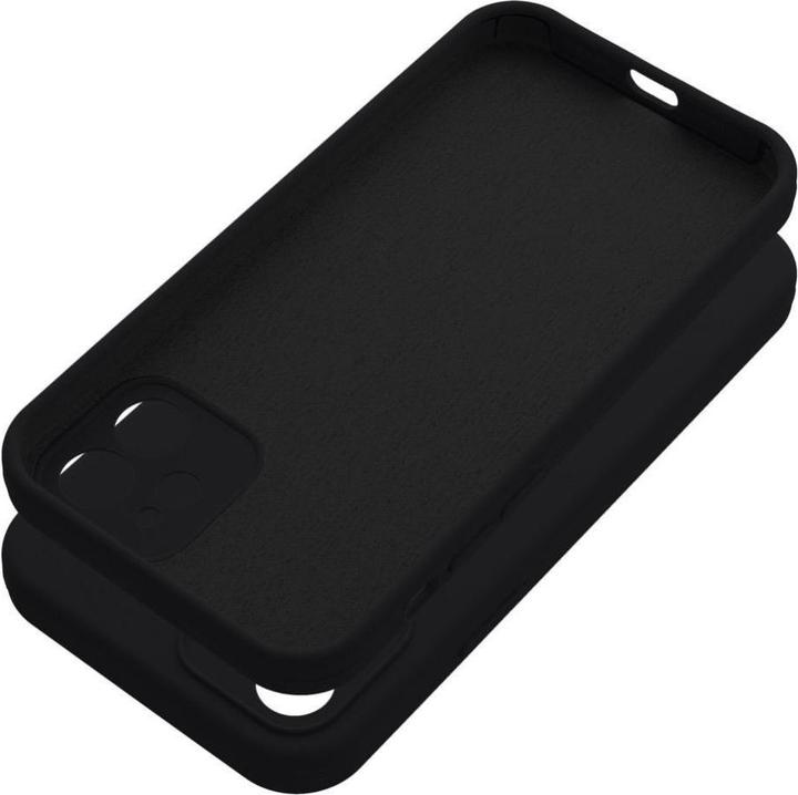 Produktbild OEM Back panel cover Case SILICONE 2mm for IPHONE 12 black (Apple iPhone 12)