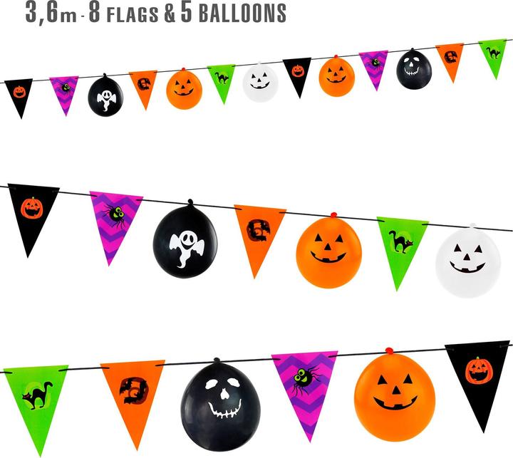 Produktbild Widmann Sweet Halloween - Wimpel und Ballone (1 Stück)