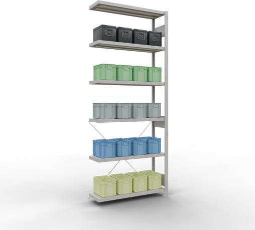 Image du produit Schulte Lagertechnik Système enfichable Élément suivant MULTIplus330 avec croisillon
