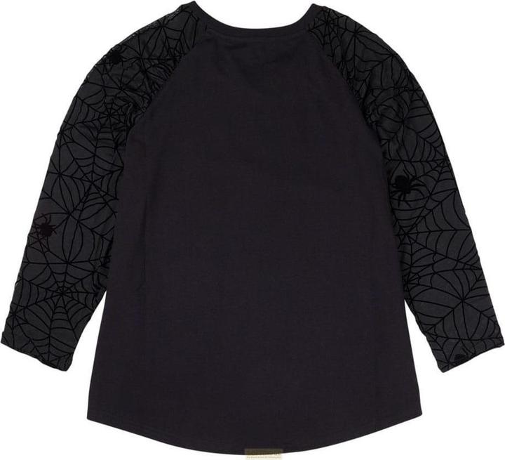 Actual product image Loungefly Elivira by Tee T-Shirt Unisex Shirred Raglan Size XXL (XXL)