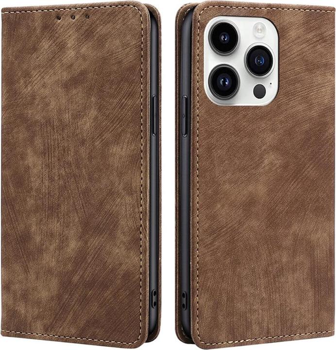 Cover-Discount iPhone 15 Pro Max - Hülle mit RFID Blocker braun (Apple iPhone 15 Pro Max)