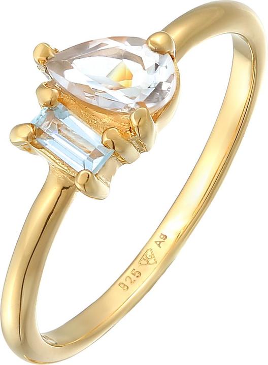 Immagine prodotto Elli Anello PREMIUM Goccia di Topazio Elegante Argento 925 (54, 925 Argento)