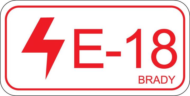 Productafbeelding Brady Labels voor energiebronnen, elektrisch gebied
