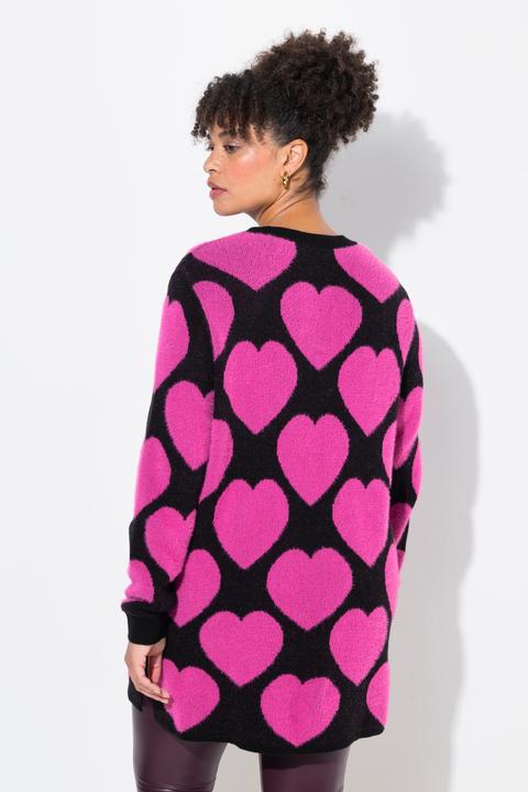 Produktbild Miamoda Pullover, weicher Feinstrick, Herzmuster (56)