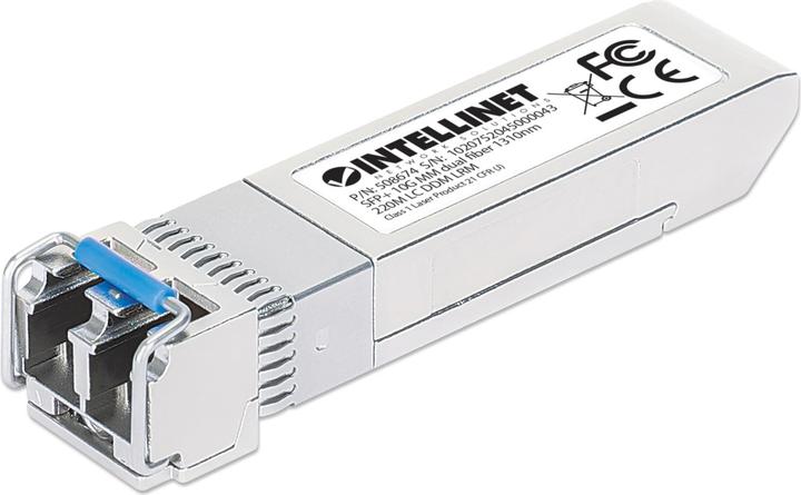 Actual product image Intellinet 10 Gigabit SFP+ Mini-GBIC Transceiver for fibre optic cable