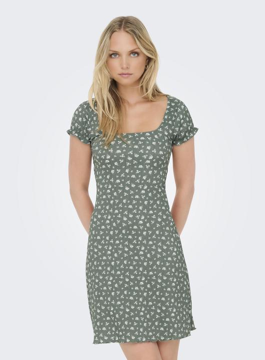 Actual product image Only Normal geschnitten V-Ausschnitt Glockenärmel Midikleid Kleid (XS)