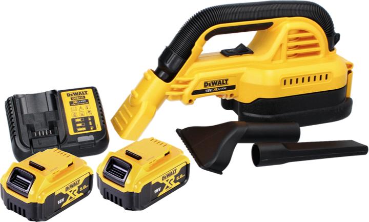 Actual product image DeWalt DCV 517 P2 Battery-powered hand hoover 18 V 1.9 L + 2x rechargeable battery 5.0 Ah + charger (Wet dry vacuum cleaner)