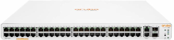 Immagine prodotto HPE E Aruba Instant On 1960 Switch 2 XGT, 2 porte SFP+, 1U, Layer 2+, Plug and Play, True Stacki (48 porte)