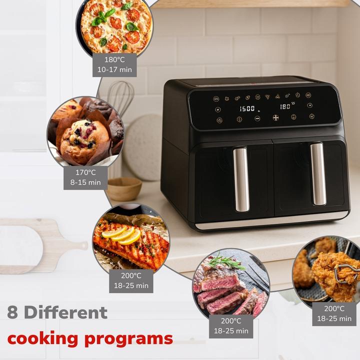 Productafbeelding alpina Dubbele airfryer 8L 230V 1700W