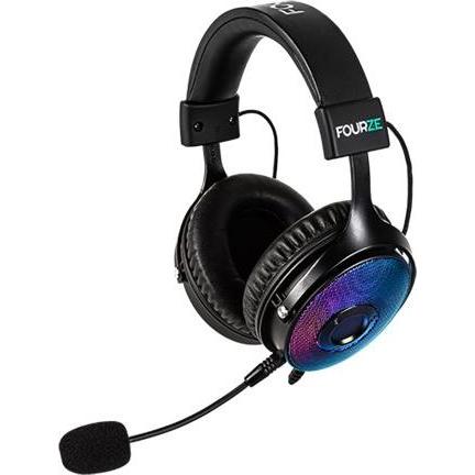 Thumbnail - Fourze Gaming-Headset GH350 mit RGB-Beleuchtung, Virtual 7.1 Surround Sound, USB-Anschluss, Schwarz (Kabelgebunden), Gam...