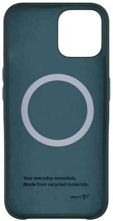 Actual product image Urbany's Petrol vegan leather back cover (Apple iPhone 16)