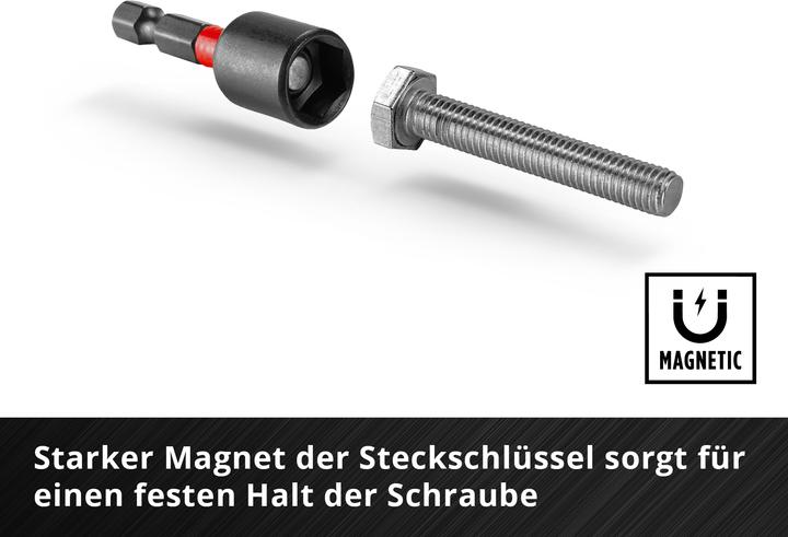 Actual product image Einhell Impact bit set, 109220, M-case, 39 pieces (Allen screw, Screw slot, Cross other, Cross Pozidriv PZ)