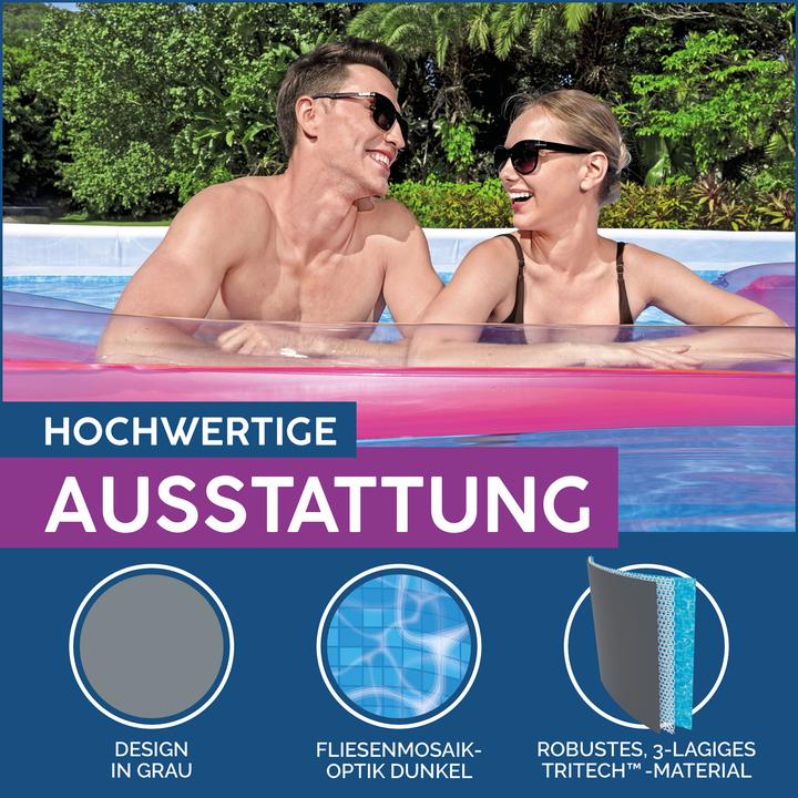 Actual product image Bestway Power Steel Above Ground Pool Set 5.49 m x 2.74 m x 1.22 m (549 x 274 x 122 cm)