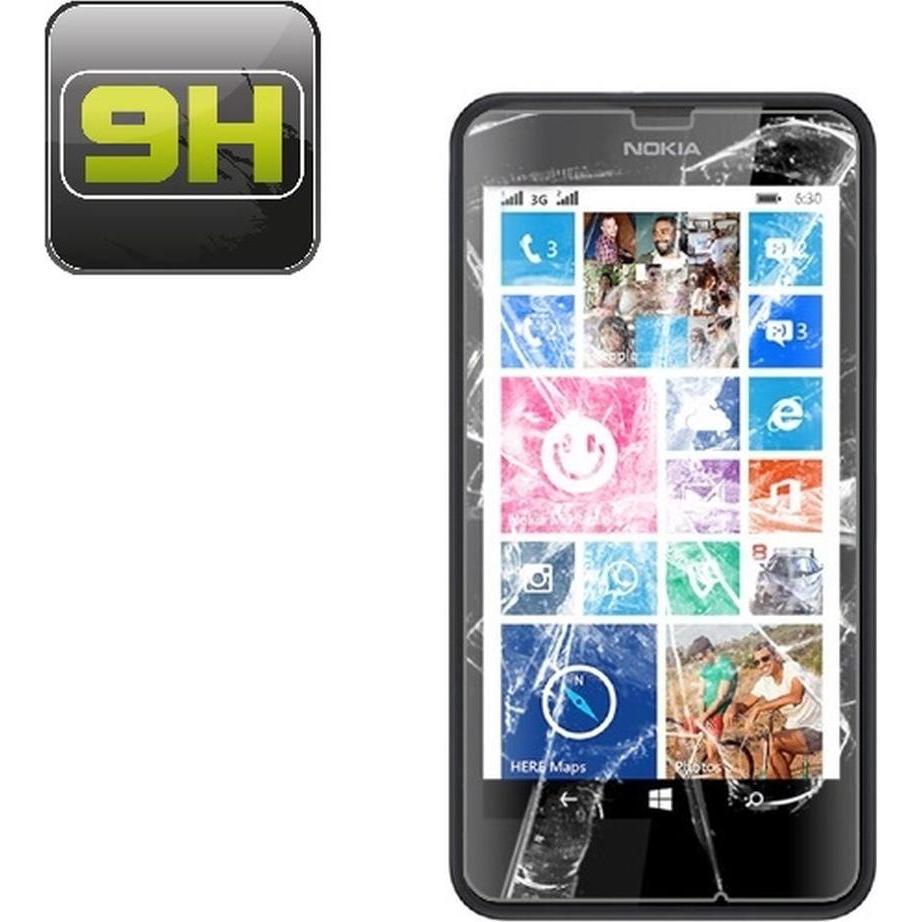 Protectorking 4x echtes Tempered 9H Panzerhartglas 3D KLAR (4 Stück, Huawei Y635), Smartphone Schutzfolie, Transparent