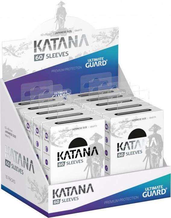 Actual product image Ultimate Guard Kartenhülle Katana Sleeves Japanische Grösse Schwarz 60