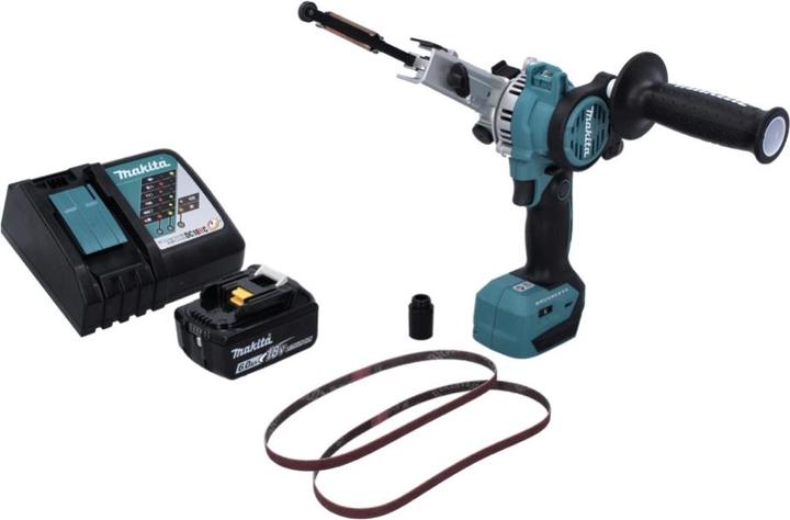 Image du produit Makita DBS 180 RG1 Lime à bande sans fil 18 V 9 x 533 mm Brushless + 1x batterie 6,0 Ah + chargeur (Ponceuse à bande)