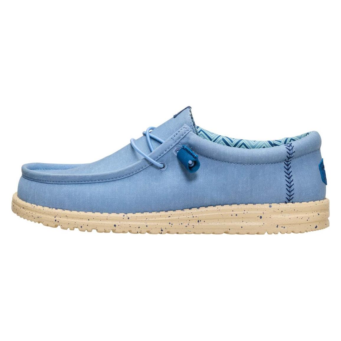 Hey Dude, Mannen, Sneakers, Wally Canvas, Blauw, (45)