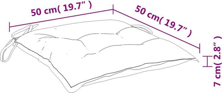 Actual product image vidaXL Palettenkissen (50 x 50 cm)