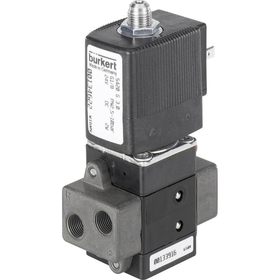 Bürkert Servogesteuertes Ventil 134622 5420 24 V/DC G 1/8 Muffe 1 St., Accessori di elettronica + Alloggiamento