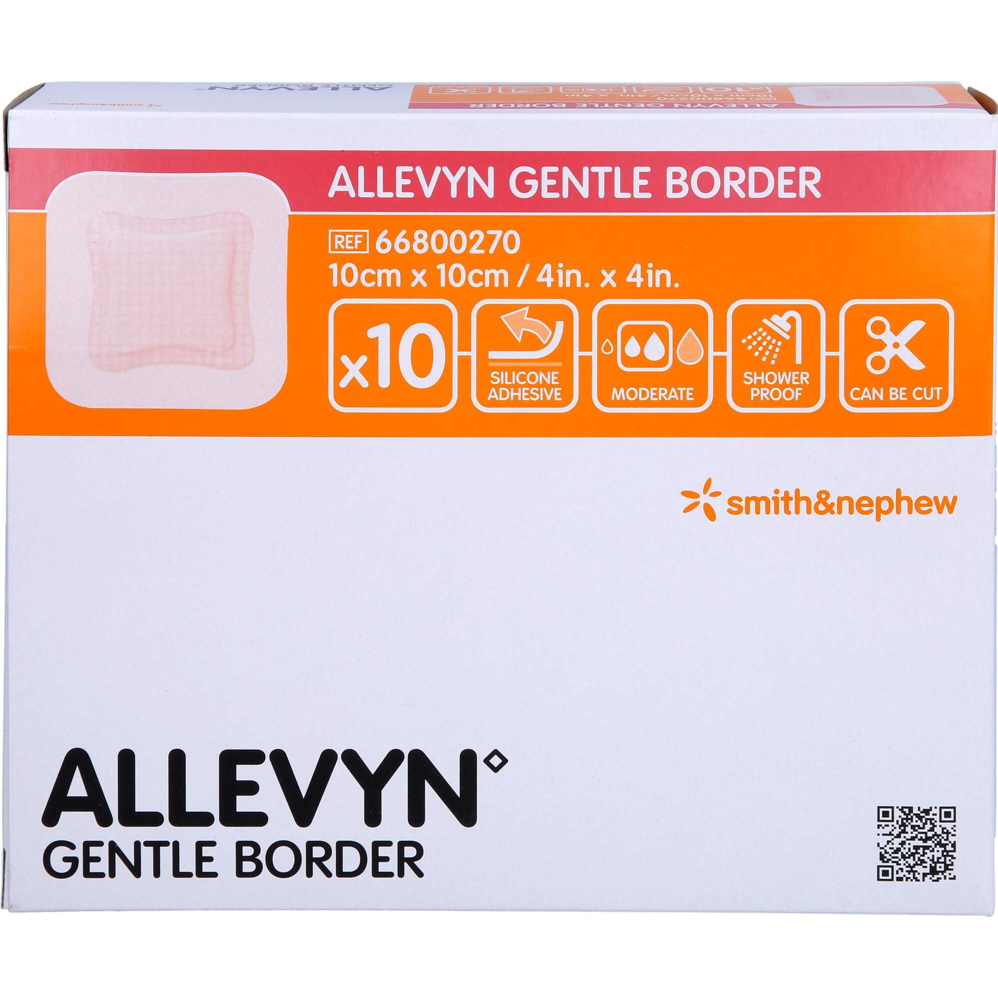 Kohlpharma, Verbandsmaterial, Allevyn Gentle Border 10x10 cm Schaumverb., 10 St VER