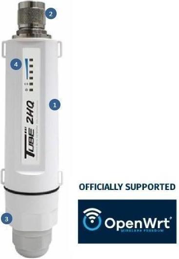 Alfa Network TUBE-2HPF - Rohr-2HPF, N(F) Kunststoffband