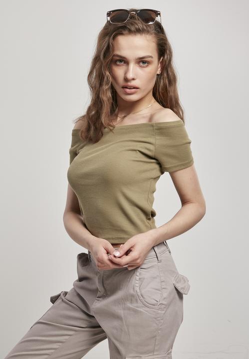 Produktbild Urban Classics Ladies Off Shoulder Rib Tee (XXL)