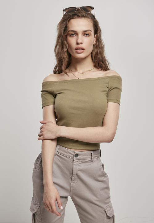 Produktbild Urban Classics Ladies Off Shoulder Rib Tee (XXL)