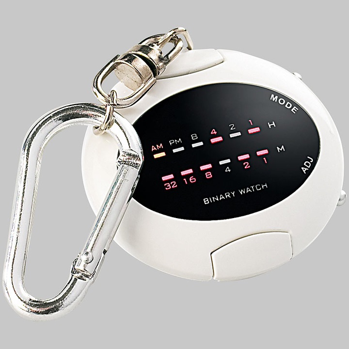 Produktbild Pearl Binär-Taschenuhr mit Schlüsselanhänger (Digitaluhr)