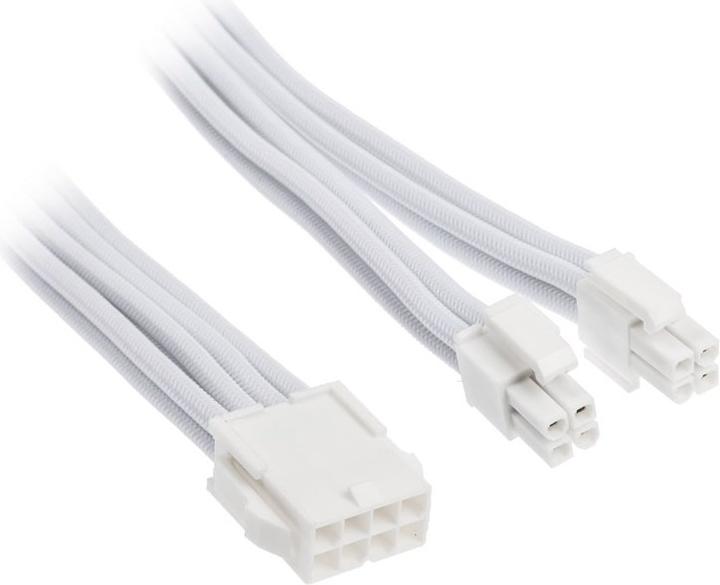 Produktbild Silverstone SST-PP07E-EPS8W-V2 - Superflexible Netzteil-Verlängerungskabel, 1 x EPS12V 8pin (4+4), w (30 cm, 8 pin EPS)