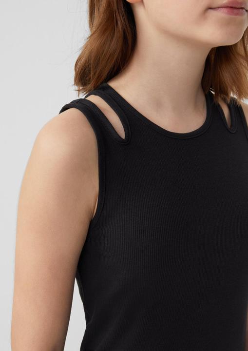 Actual product image S.Oliver Kleid Slim-Fit-Kleid aus Rippware mit Cut-outs (152)