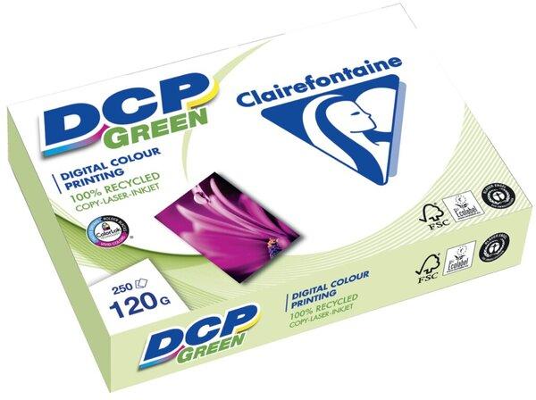 Produktbild Clairefontaine Genbrugspapir til farveprint DCP Green, A4, 120 g, pakke a 250 ark (120 g/m², 250 x, A4)