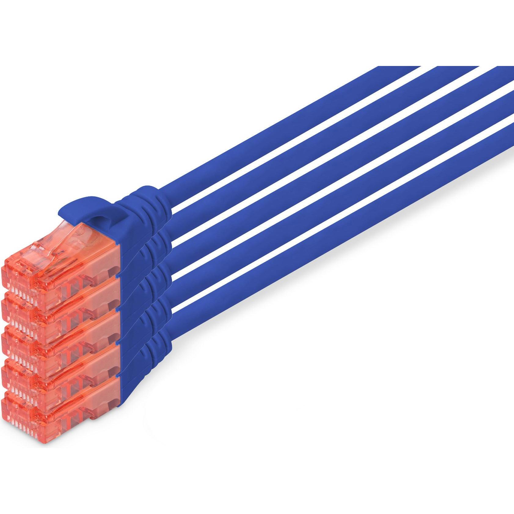 Thumbnail - Digitus CAT 6 U/UTP Patchkabel - LSZH, 5 Stück (U/UTP, CAT6, 10 m), Netzwerkkabel