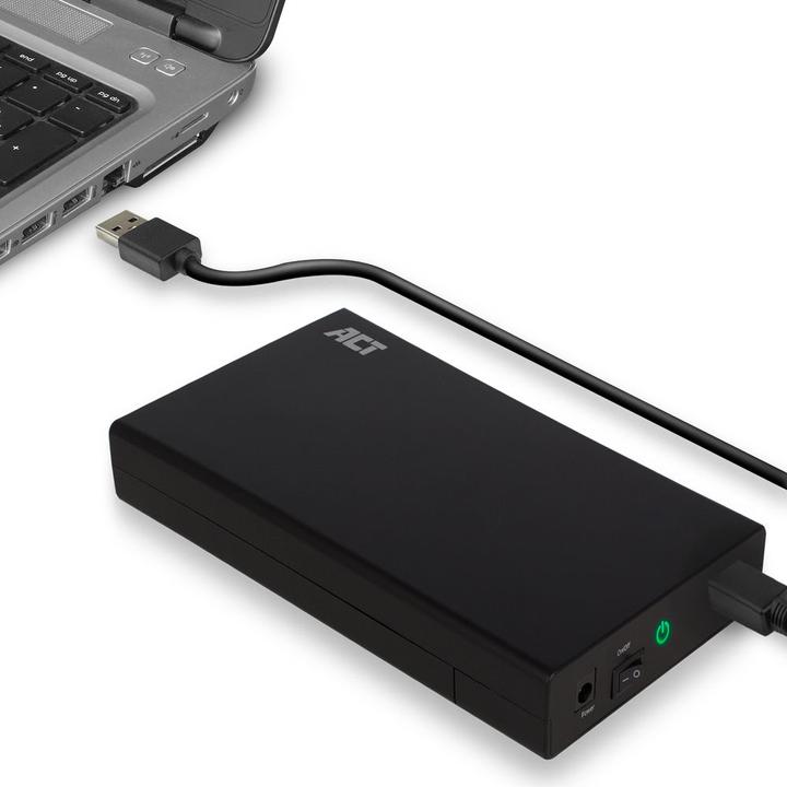 Productafbeelding 3.5" SATA harde schijf-behuizing, schroefloos, USB 3.2 Gen1 (3.5")