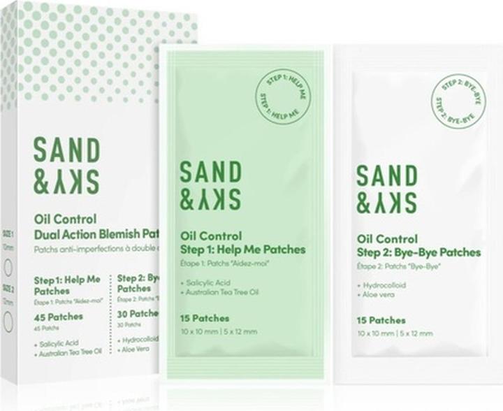 Sand & Sky Oil Control Dual Action Blemish Patches - 75 Patches