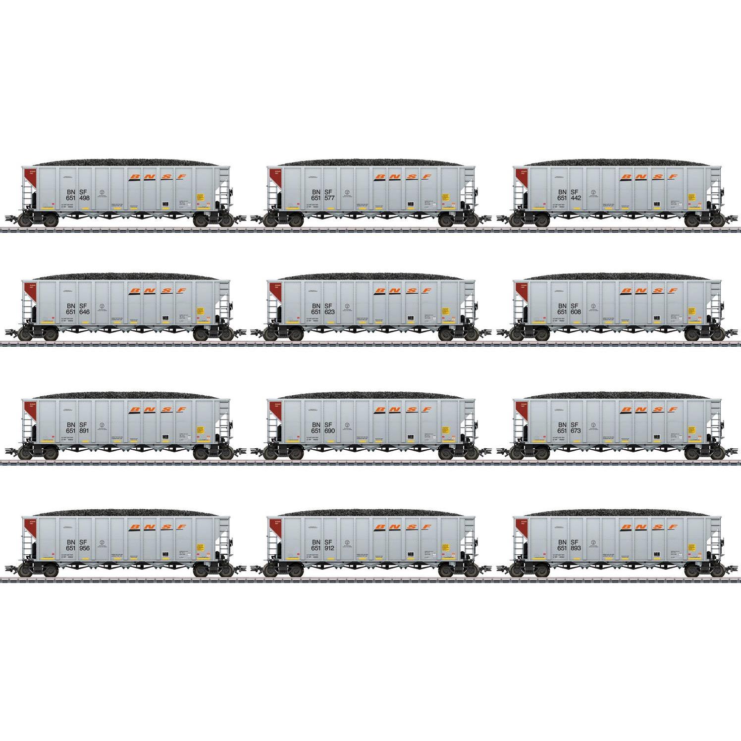 Märklin H0 12er-Set US Hopper Cars der BNSF (Spur H0)