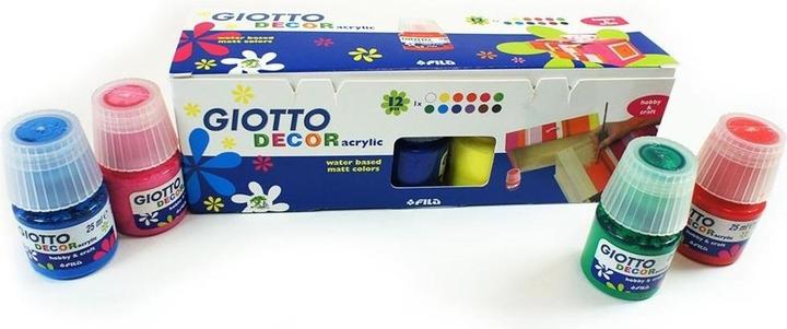 Actual product image Giotto DECOR Acrylic 12x25 ml (Multicoloured, 25 ml)