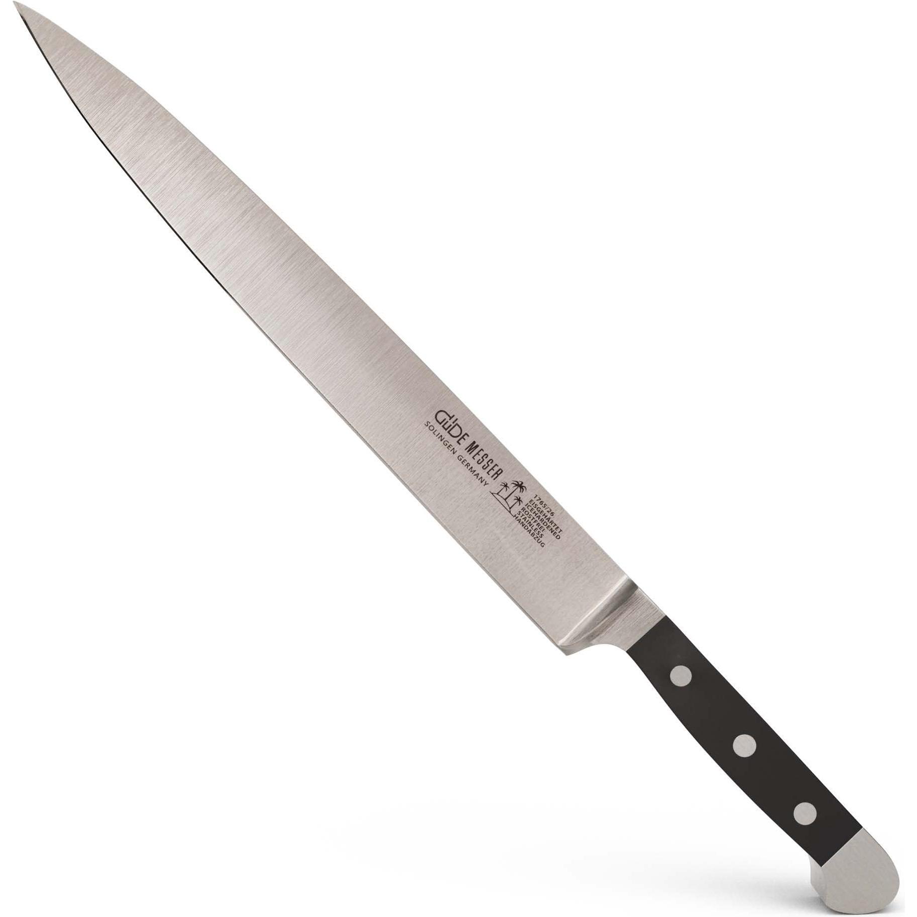 Thumbnail - Güde Solingen Alpha Schinkenmesser 26 cm POM 1765/26, Küchenmesser, Silber