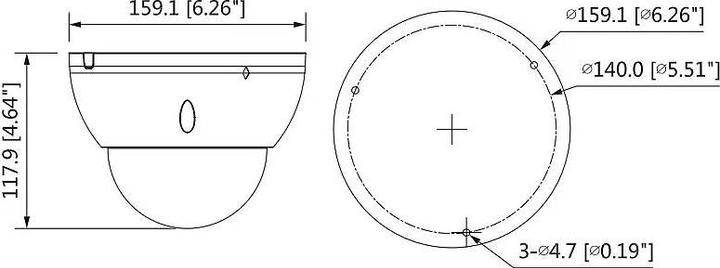 Actual product image Dahua Technology Pro IPC-HDBW5442E-ZE - IP Security Camera - Indoor & Outdoor - Cabling (2688 x 1520 pixels)